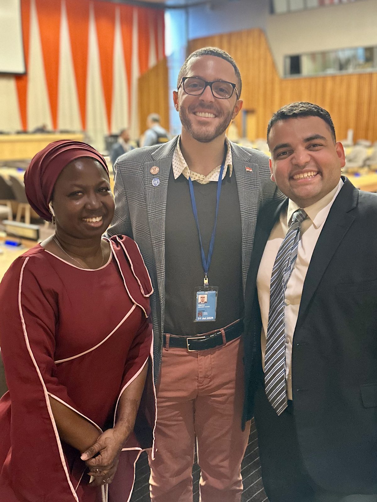 Rodrigo with colleagues at UN Open Source Week